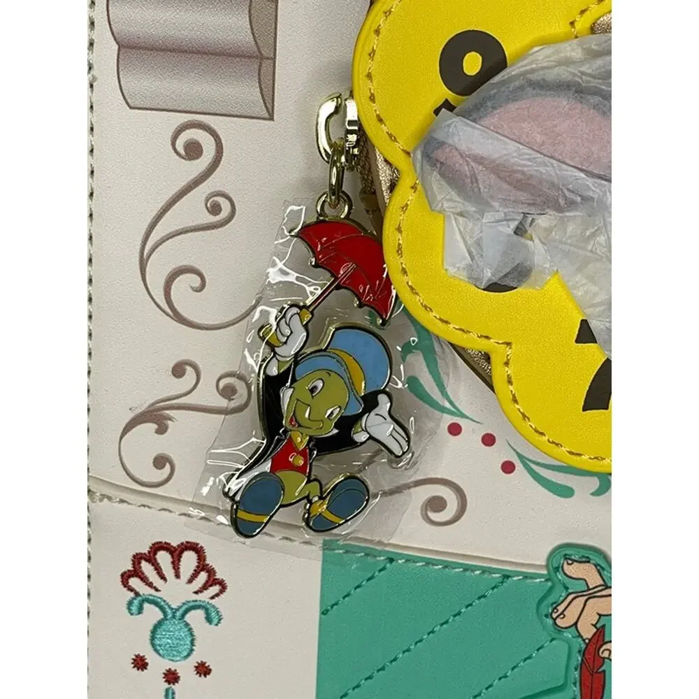 Loungefly Wondercon Disney Pinocchio Cuckoo Clock House Mini Backpack Brown NWT